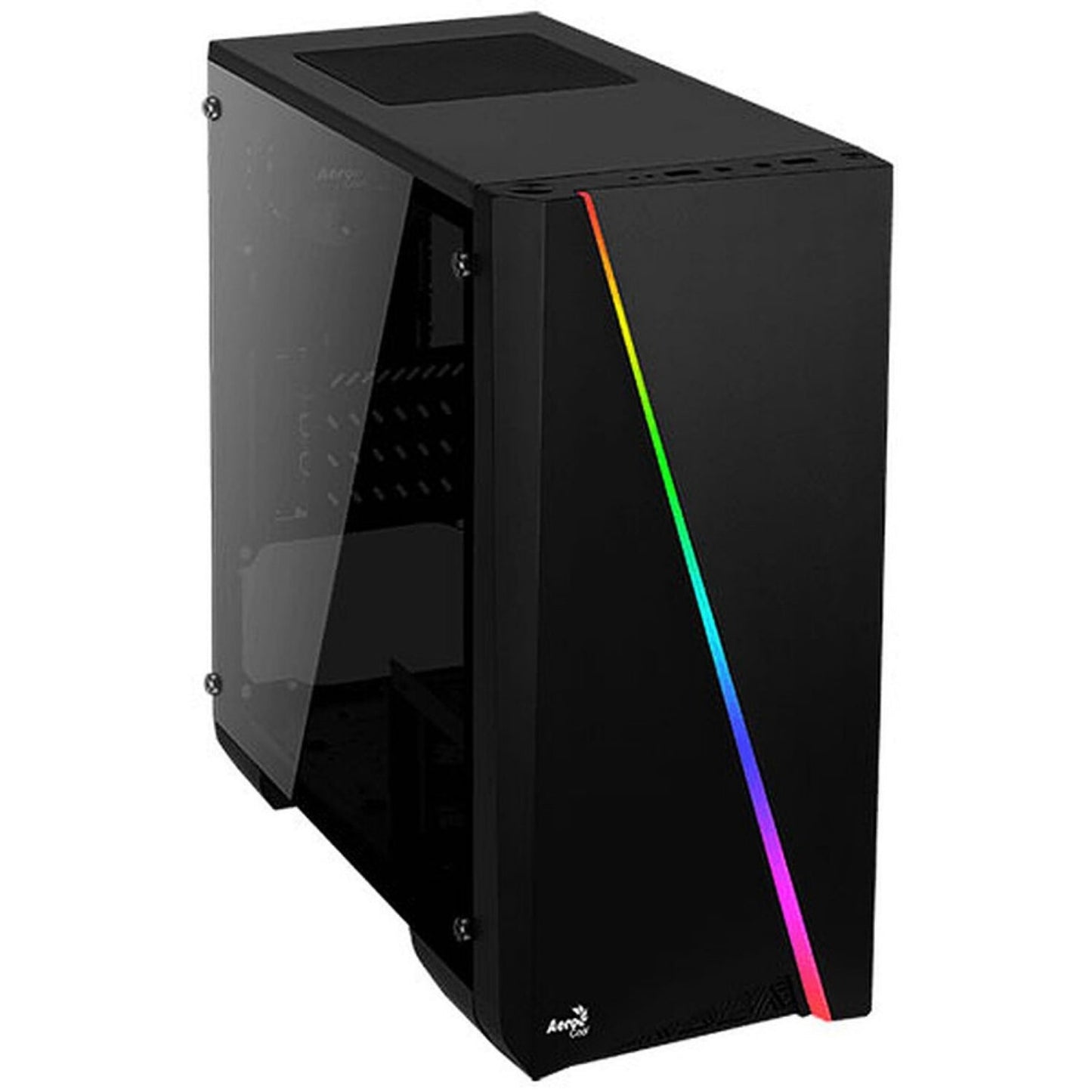 AeroCool Cylon Mini RGB - Boîtier gaming micro-ATX éclairage LED strips couleurs PC gaming Nashor
