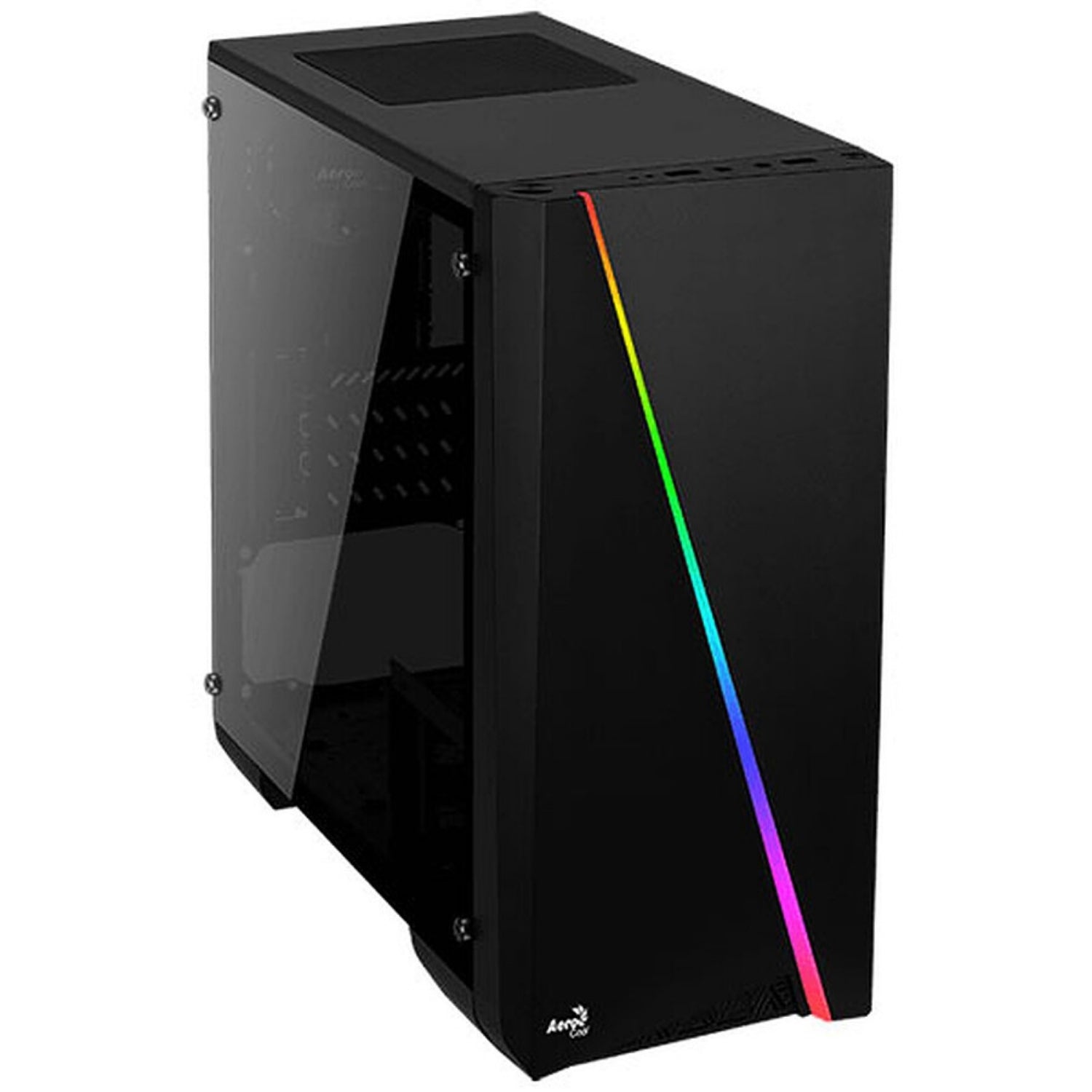 AeroCool Cylon Mini RGB - Boîtier gaming micro-ATX éclairage LED strips couleurs PC gaming Nashor