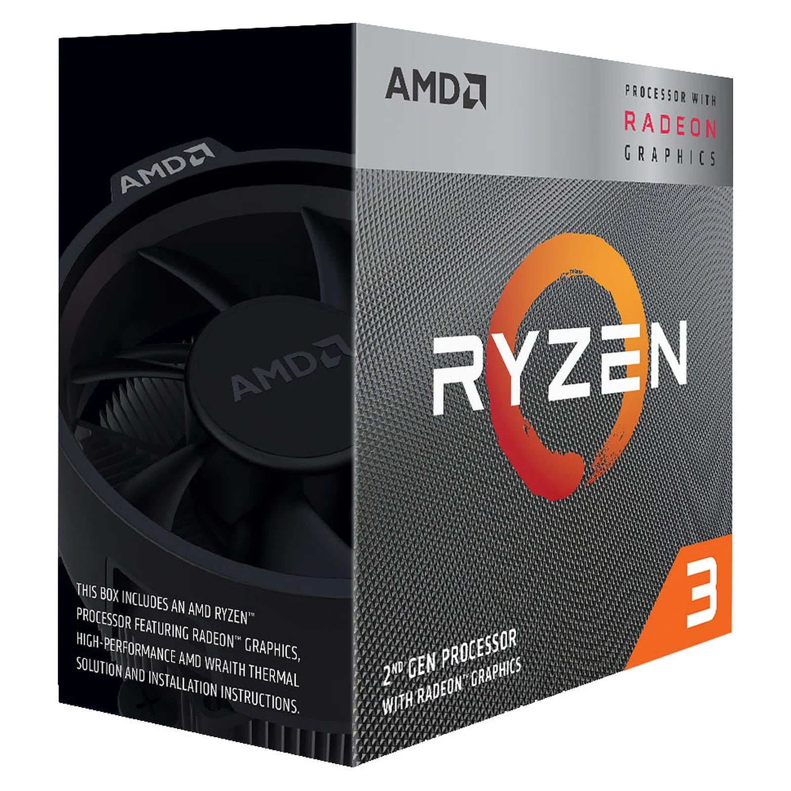 AMD Ryzen 3 3200G - Processeur APU gaming 4 coeurs graphique intégré Vega performance gaming PC économique Nashor