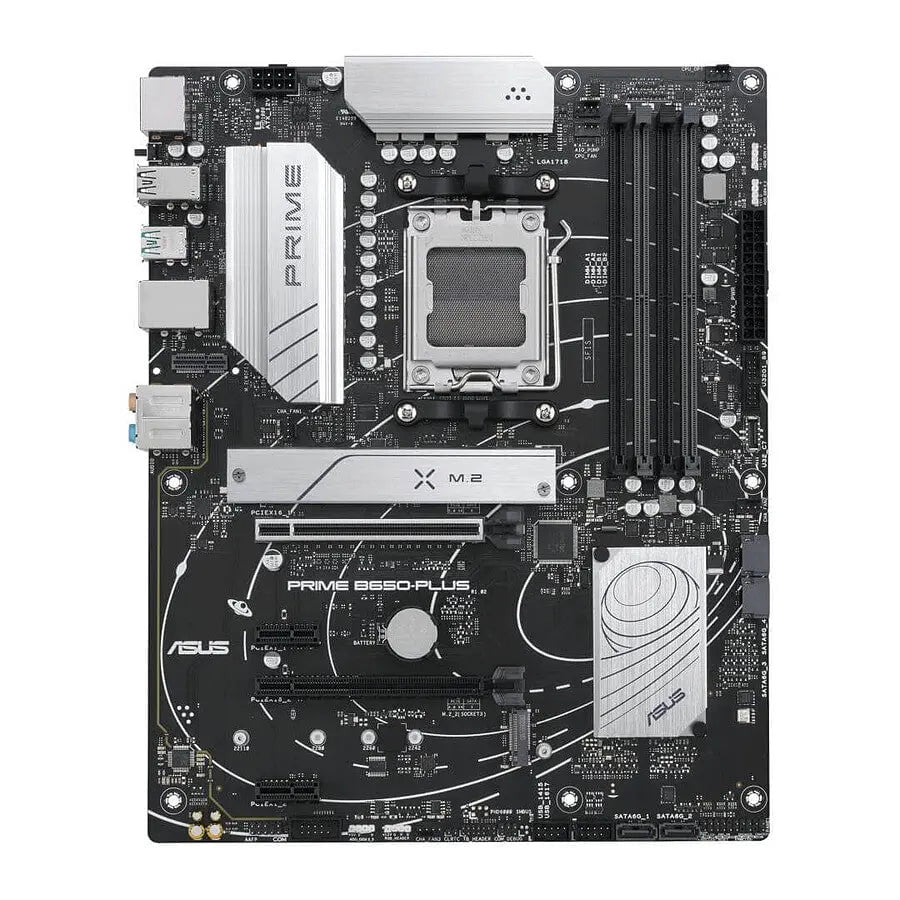 ASUS PRIME B650-PLUS AM5 connecteurs - Carte mère ATX AMD gaming PC connectivité performance économique Nashor