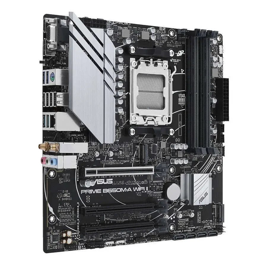 ASUS PRIME B650M-A WIFI II dissipateur - Carte mère Micro-ATX refroidissement gaming PC performance AMD Nashor