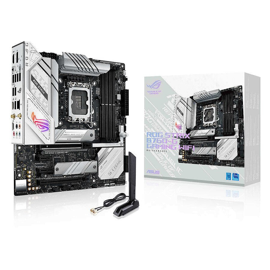ASUS ROG STRIX B760-G GAMING WIFI Micro-ATX - Carte mère Intel LGA1700 gaming PC WiFi performance Nashor