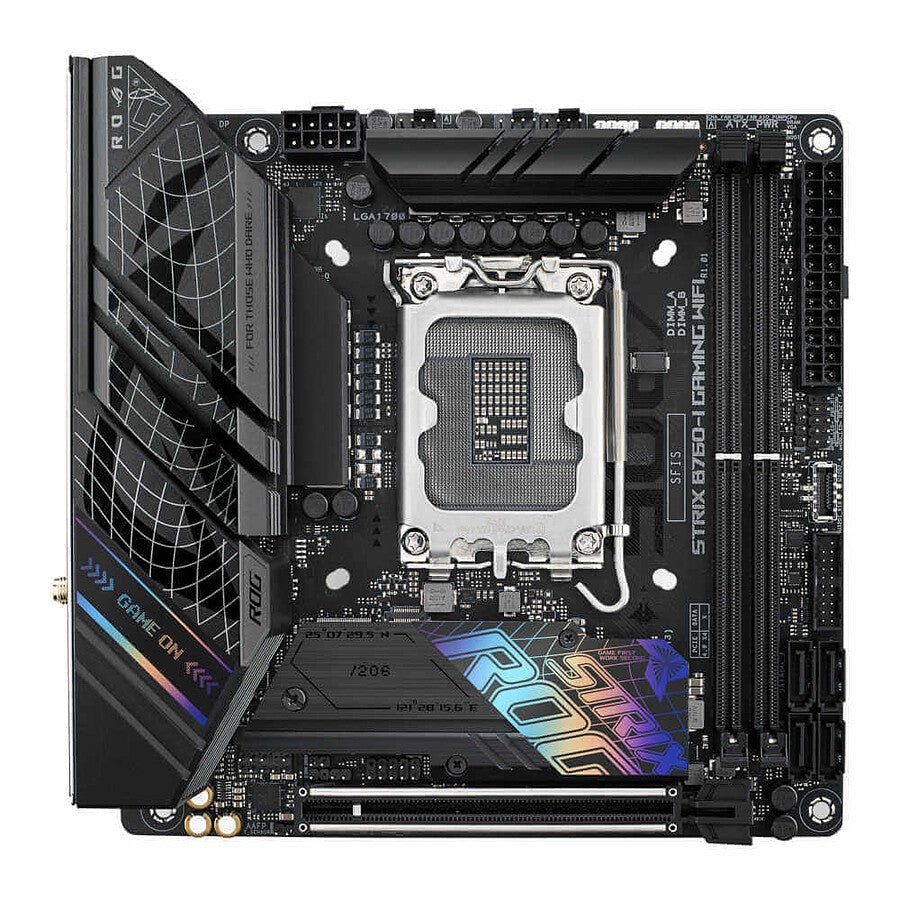 ASUS ROG STRIX B760-I GAMING WIFI RGB - Carte mère Mini-ITX éclairage gaming PC compact performance Nashor