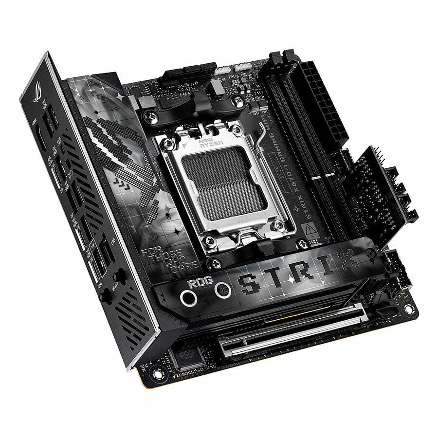 ASUS ROG STRIX X870-I GAMING WIFI connectivité - Carte mère Mini-ITX WiFi gaming PC connecteurs performance Nashor