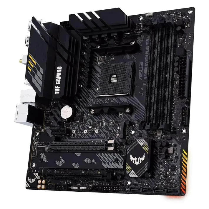 ASUS TUF GAMING B550M-PLUS WiFi II connectivité - Carte mère Micro-ATX WiFi gaming PC connecteurs performance AMD Nashor