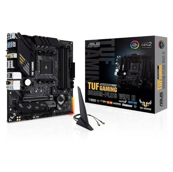 ASUS TUF GAMING B550M-PLUS WiFi II AM4 Micro-ATX - Carte mère AMD AM4 WiFi gaming PC performance Nashor