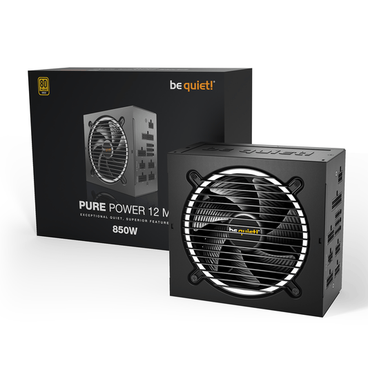 be quiet! Pure Power 12 M 850W - Alimentation modulaire 80+ Gold silencieuse gaming PC performance Nashor