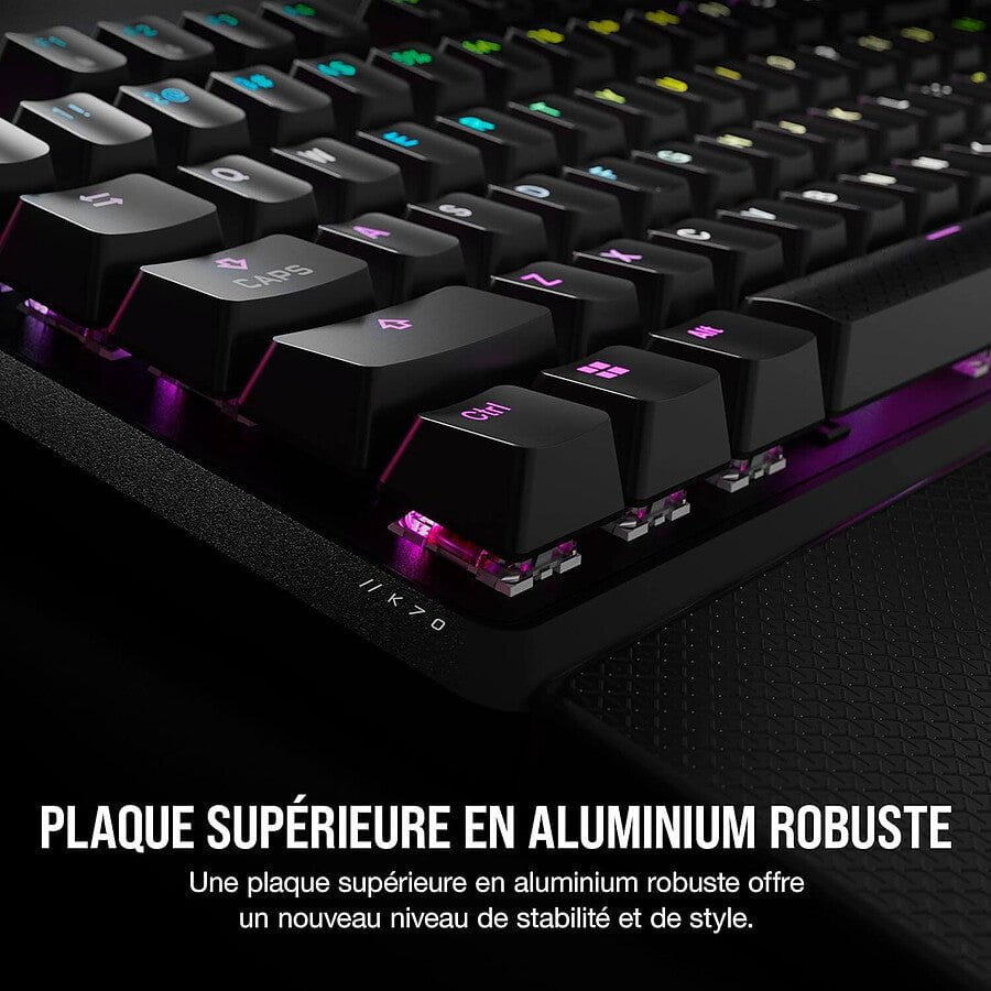 Corsair K70 Core RGB performance - Clavier gaming mécanique anti-ghosting NKRO gaming PC Nashor