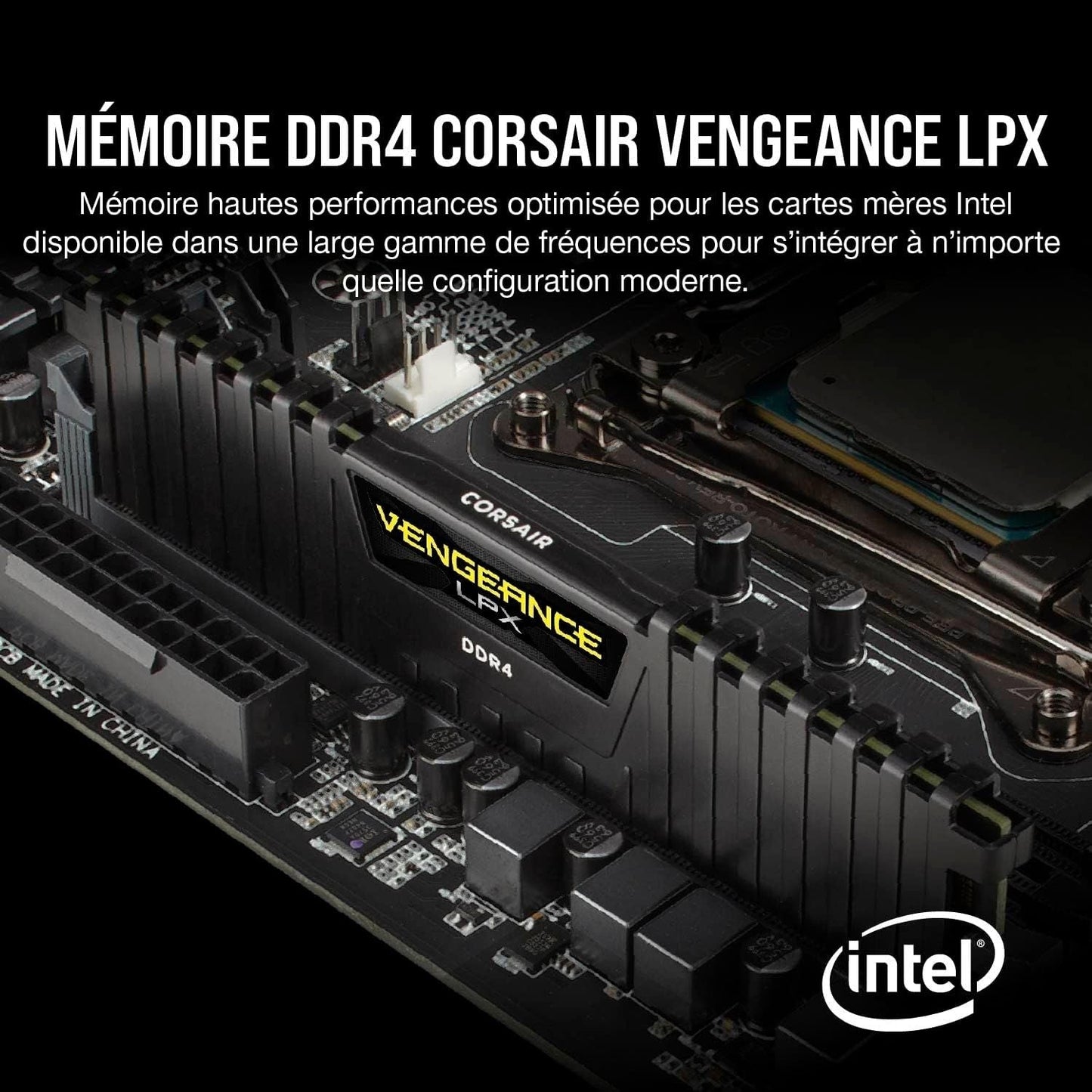 Corsair Vengeance LPX Low Profile 16Go design - Mémoire DDR4 compact gaming PC optimisation espace Nashor