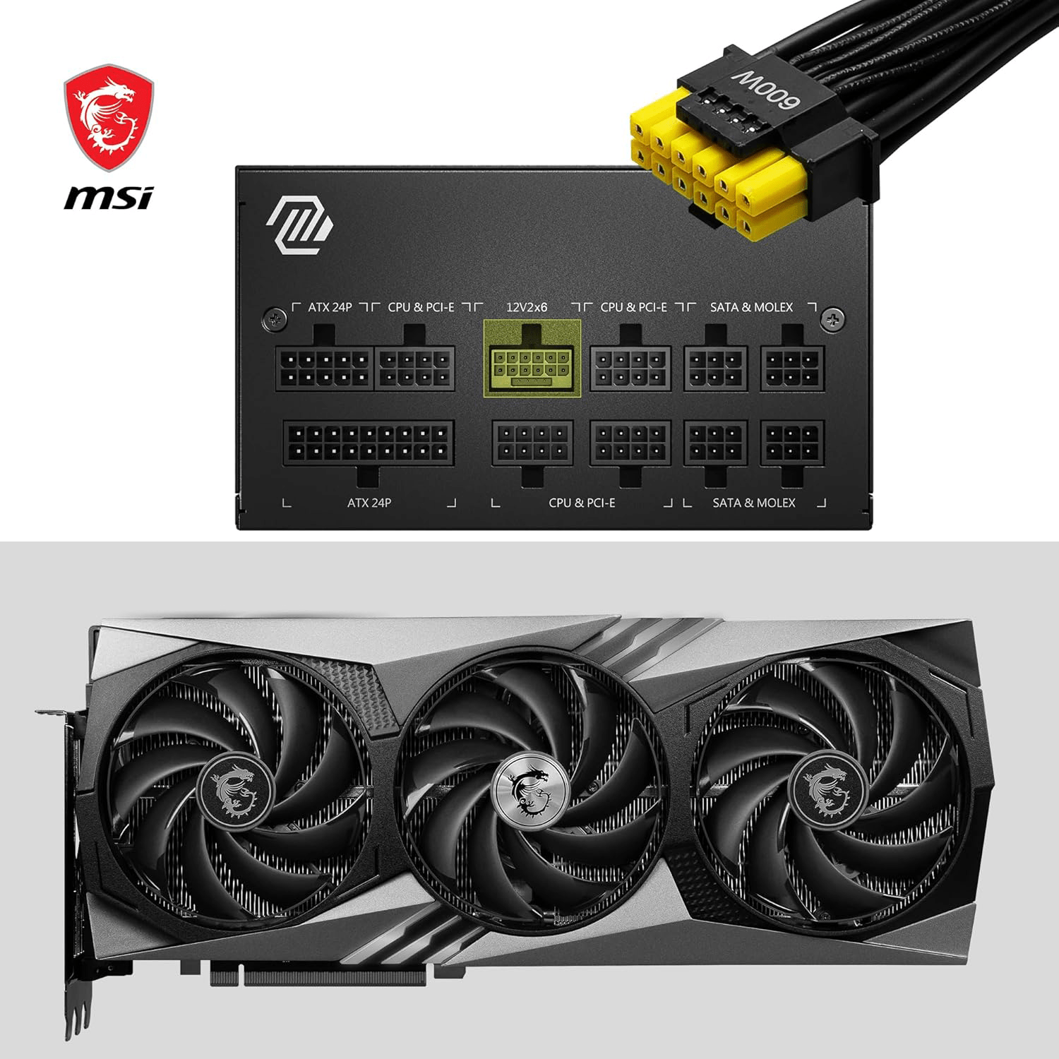 MSI MAG A850GL connecteurs - Alimentation 850W connectivité modulaire gaming PC haute performance Nashor