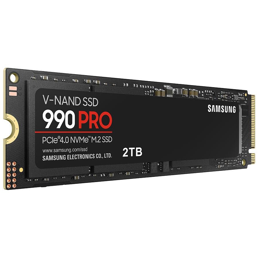 Samsung 990 PRO 2To installation - SSD NVMe M.2 PCIe 4.0 compatibilité gaming PC montage Nashor