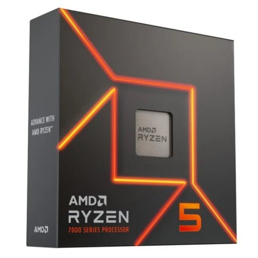 AMD Ryzen 5 7600X - Processeur CPU gaming 6 coeurs Zen 4 performance gaming PC Nashor