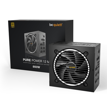 be quiet! Pure Power 12 M 850W - Alimentation modulaire 80+ Gold silencieuse gaming PC performance Nashor