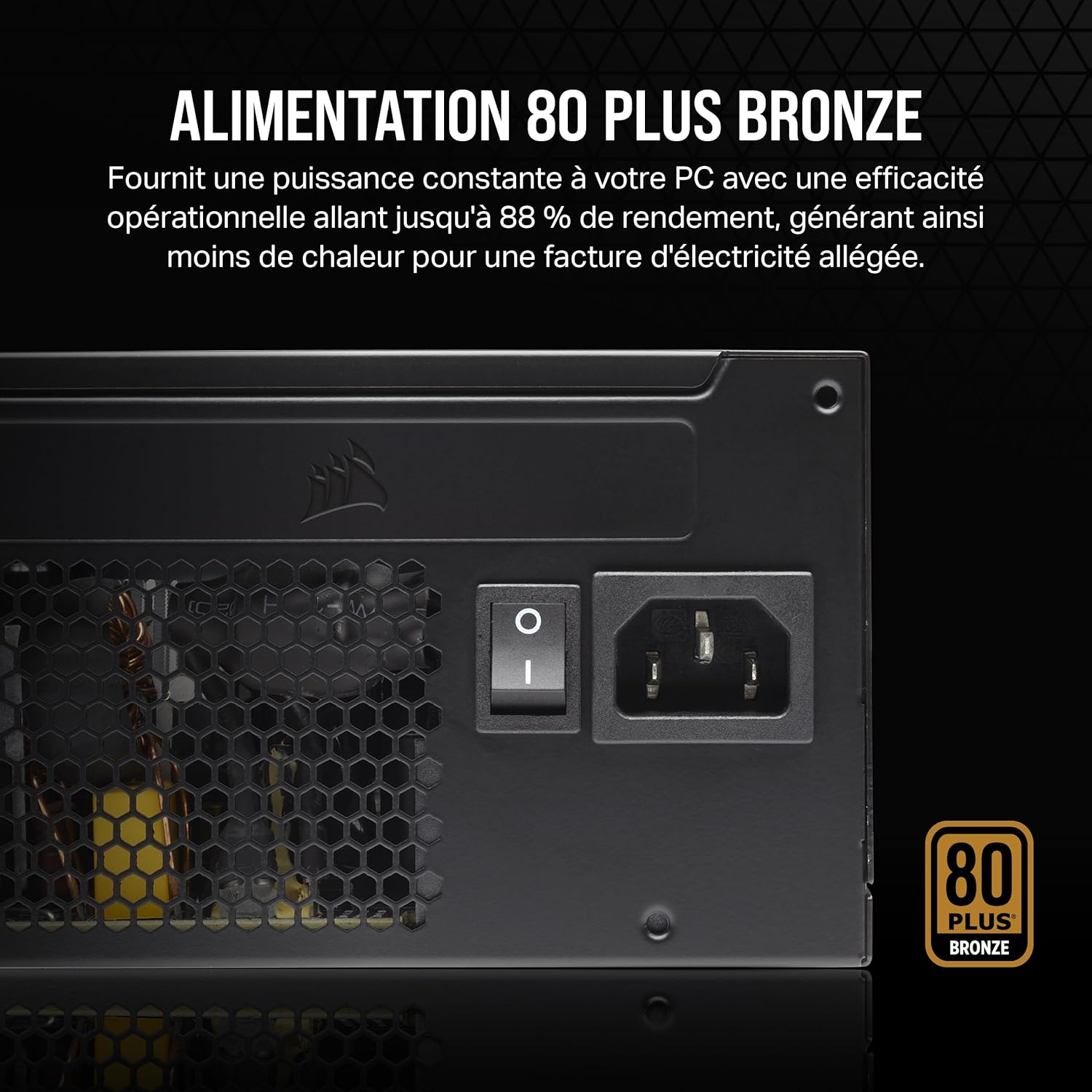 Corsair CX550 certifications - Alimentation 550W 80+ Bronze garantie gaming PC économique performance Nashor