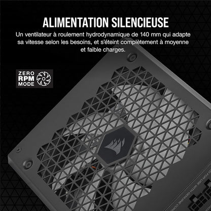 Corsair HX1000i caractéristiques - Alimentation 1000W digital spécifications techniques gaming PC performance Nashor