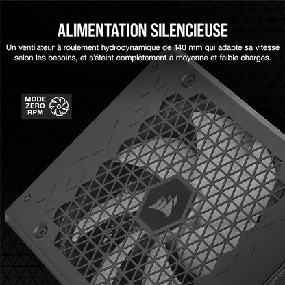 Corsair HX1200i connecteurs - Alimentation 1200W digital connectivité modulaire gaming PC Nashor