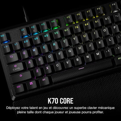 Corsair K70 Core RGB switches MLX Red - Clavier gaming mécanique linéaire 45g gaming PC Nashor