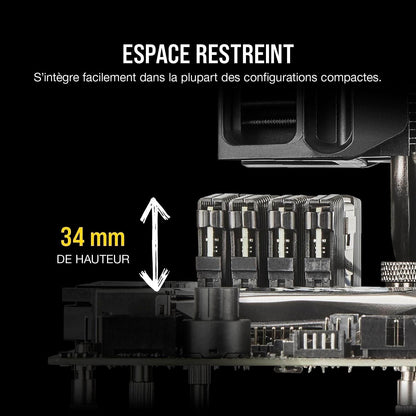 Corsair Vengeance LPX Low Profile 16Go caractéristiques - Mémoire DDR4 spécifications techniques gaming PC Nashor