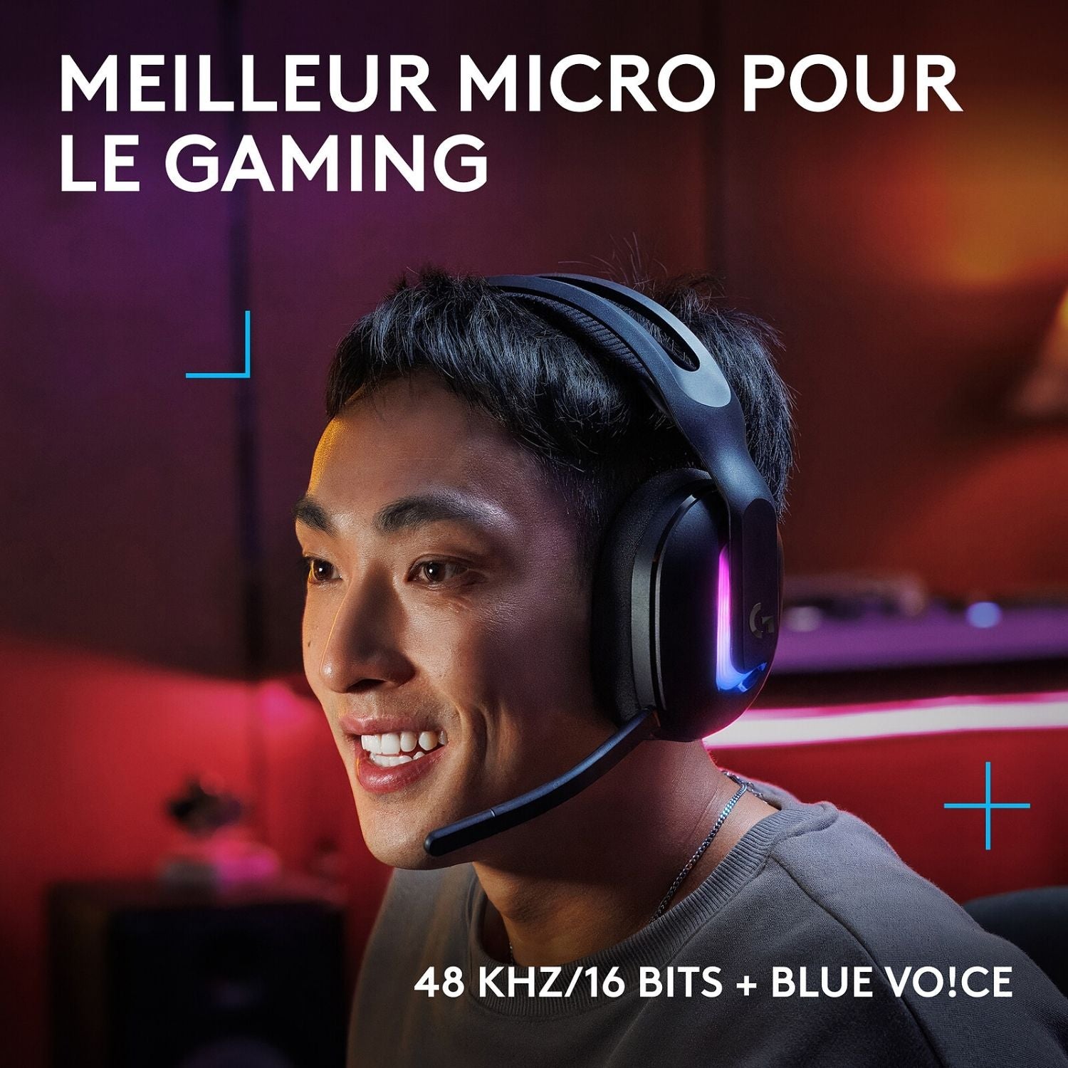 Logitech G G522 Lightspeed confort - Casque gaming sans fil design ergonomique léger PC gaming Nashor
