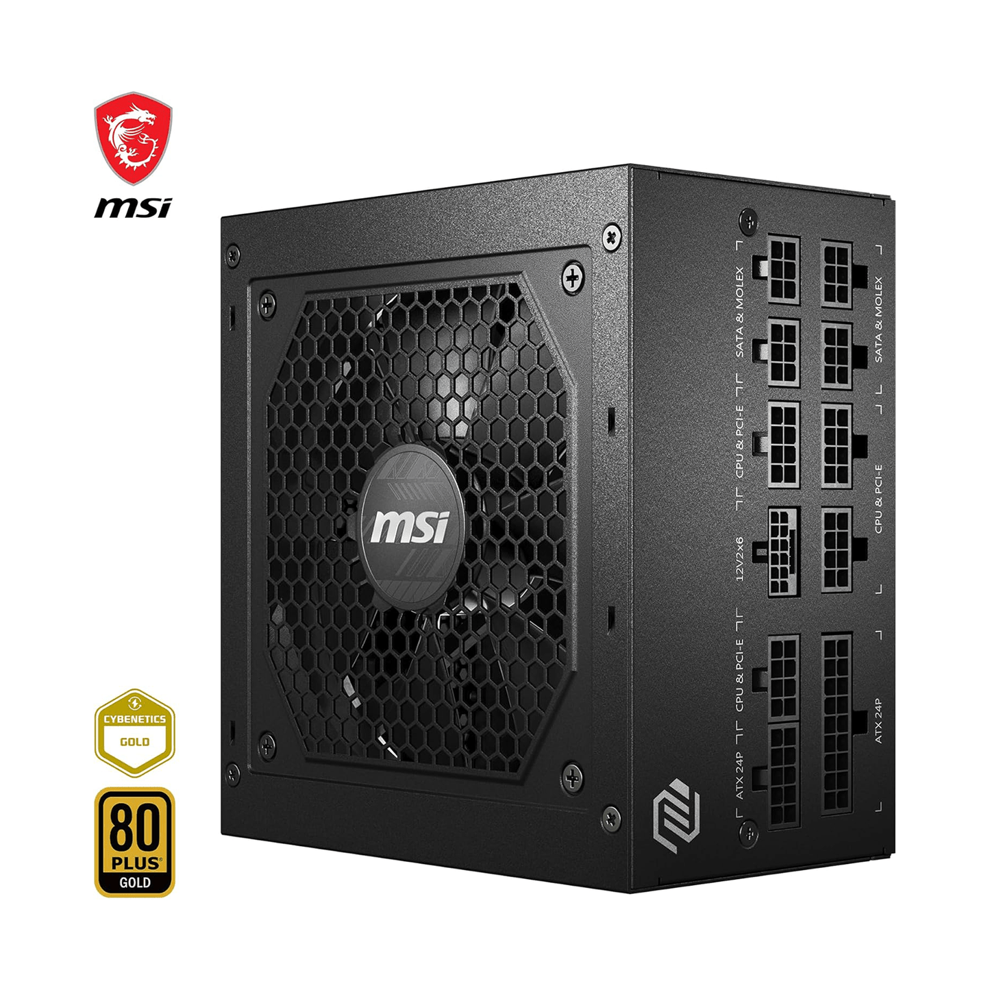 MSI MAG A850GL - Alimentation modulaire 850W 80+ Gold gaming PC performance fiable Nashor
