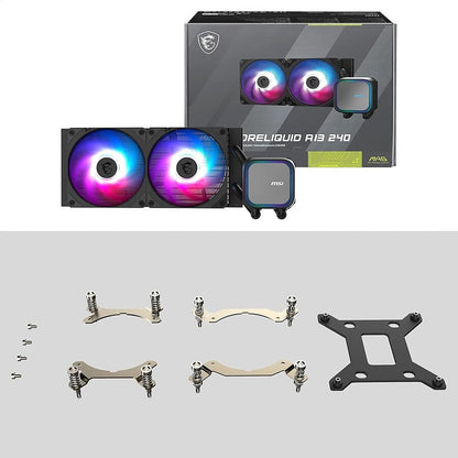 MSI MAG CORELIQUID A13 240 performance - Watercooling AIO radiateur 240mm refroidissement silencieux PC gaming Nashor