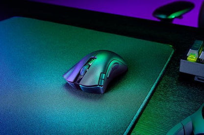Razer DeathAdder V2 X HyperSpeed autonomie - Souris gaming sans fil 235 heures batterie gaming PC Nashor