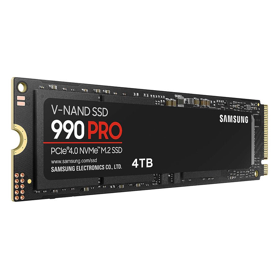Samsung 990 PRO 4To détails - SSD NVMe PCIe 4.0 stockage premium gaming PC vitesse maximale Nashor
