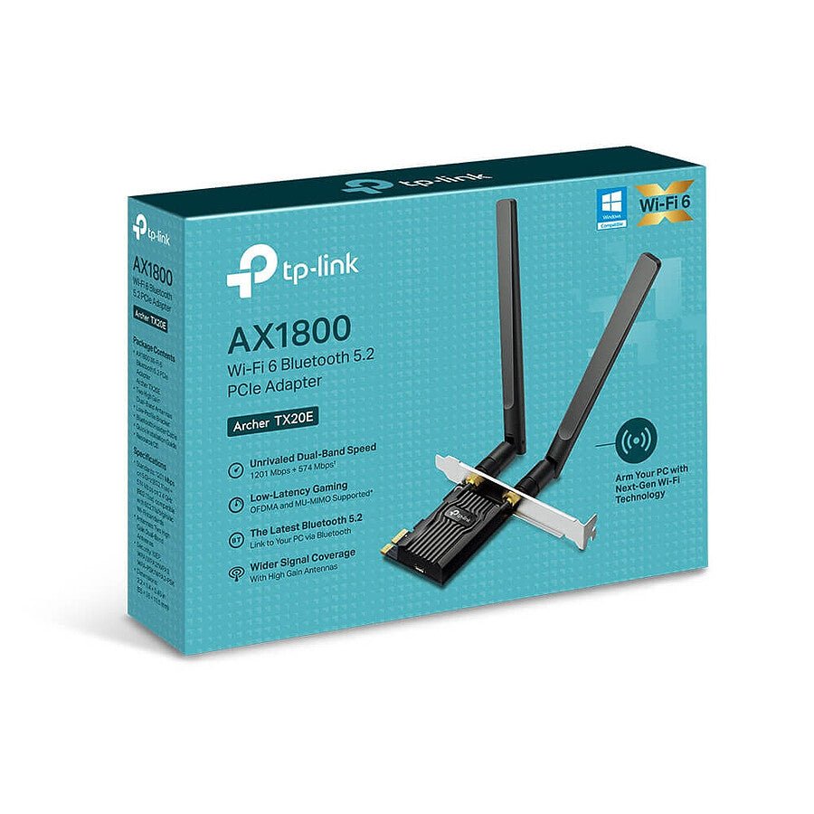 TP-Link Archer TX20E installation - Carte réseau WiFi 6 PCIe gaming PC montage sans fil performance Nashor