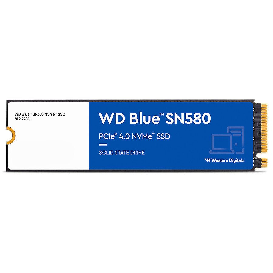 Western Digital WD Blue SN580 500Go - SSD NVMe M.2 PCIe 4.0 stockage gaming PC performance Nashor